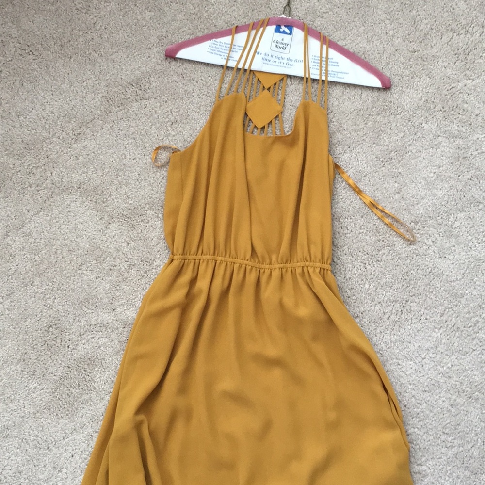 Gold dress